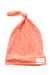 A Peach Beanies from Copper Pearl in size Newborn for girl. (Front View)