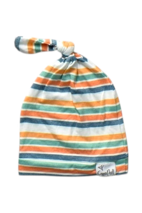 A Multicolour Beanies from Copper Pearl in size Newborn for boy. (Front View)
