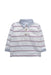 A White Long Sleeve Polos from Jacadi in size 3-6M for boy. (Front View)