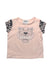 A Pink Short Sleeve T Shirts from Kenzo in size 6-12M for girl. (Front View)