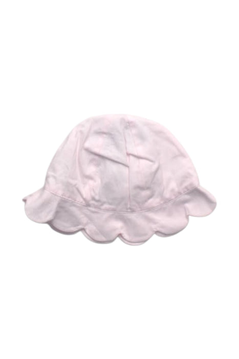 A Pink Sun Hats from Jacadi in size 6-12M for girl. (Back View)