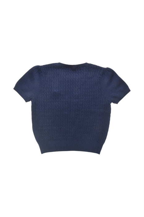 A Navy Short Sleeve Tops from I Pinco Pallino in size 6T for girl. (Back View)