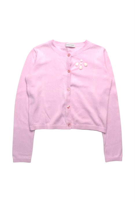 A Pink Cardigans from I Pinco Pallino in size 6T for girl. (Front View)