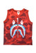 A Red Sleeveless T Shirts from BAPE KIDS in size 4T for boy. (Front View)