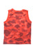 A Red Sleeveless T Shirts from BAPE KIDS in size 4T for boy. (Back View)