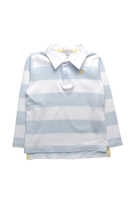 A Blue Long Sleeve Polos from The Beaufort Bonnet Company in size 5T for boy. (Front View)