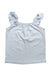 A White Sleeveless Tops from Janie & Jack in size 3T for girl. (Front View)