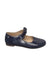 A Navy Dress Shoes from Elephantito in size 5T for girl. (Front View)
