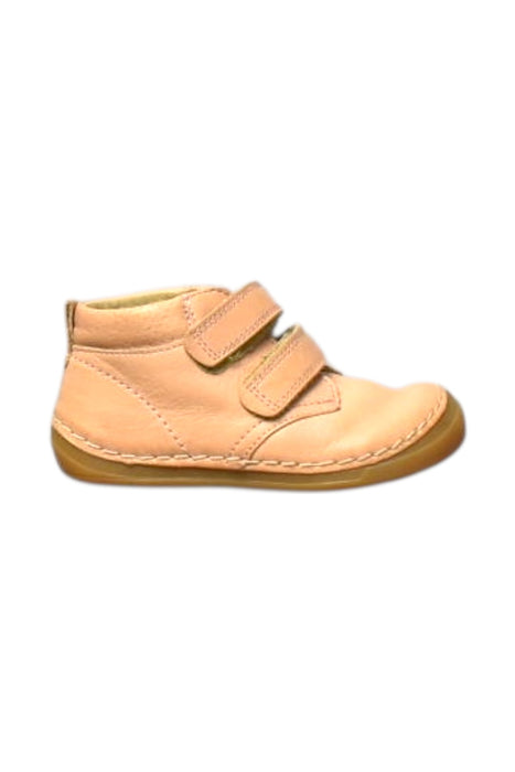 A Peach Booties from Froddo in size 18-24M for girl. (Front View)