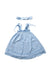 A Blue Sleeveless Dresses from Indigo Kids in size 6-12M for girl. (Front View)