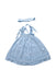 A Blue Sleeveless Dresses from Indigo Kids in size 6-12M for girl. (Back View)