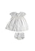 A White Dress Sets from Purebaby in size 12-18M for girl. (Front View)