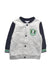 A Grey Lightweight Jackets from Petit Bateau in size 3-6M for boy. (Front View)