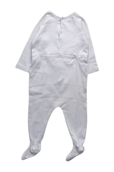 A White Onesies from Bonpoint in size 0-3M for boy. (Back View)