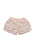 A Beige Shorts from Jamie Kay in size 7Y for girl. (Front View)