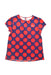 A Red Short Sleeve Tops from PONEY in size 11Y for girl. (Front View)