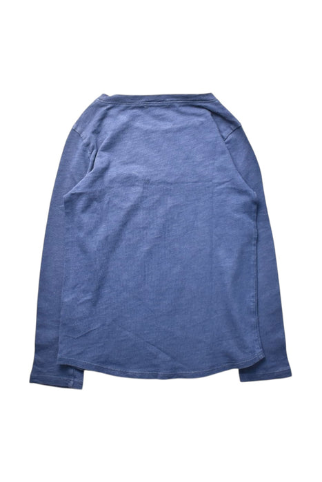 A Blue Long Sleeve Tops from Crewcuts in size 4T for girl. (Back View)