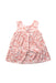 A Red Sleeveless Dresses from Bella Bliss in size 4T for girl. (Back View)
