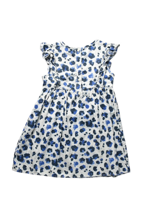 A Blue Sleeveless Dresses from Hunter + Boo in size 4T for girl. (Back View)