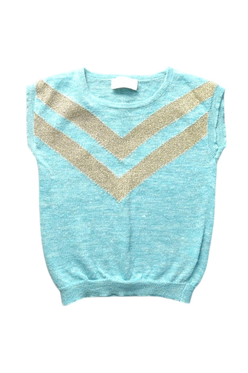 A Blue Sleeveless Tops from Simple Kids in size 3T for girl. (Front View)