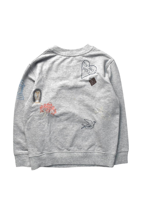 A Grey Crewneck Sweatshirts from Carven in size 6T for girl. (Back View)