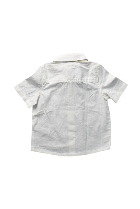 A White Short Sleeve Shirts from Monsoon in size 12-18M for boy. (Back View)