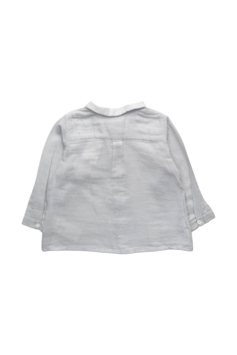 A White Long Sleeve Shirts from Bonpoint in size 6-12M for boy. (Back View)