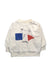A White Crewneck Sweatshirts from Bobo Choses in size 6-12M for girl. (Front View)