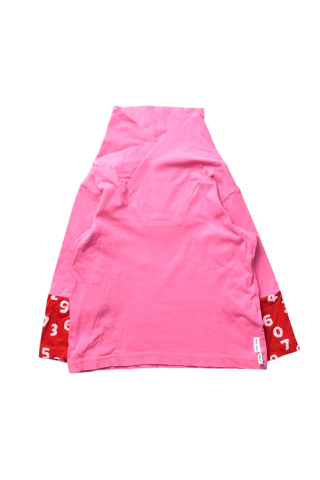 A Pink Long Sleeve Tops from Sou Sou in size 4T for girl. (Front View)