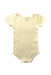 A Yellow Short Sleeve Bodysuits from Petit Bateau in size 18-24M for girl. (Back View)