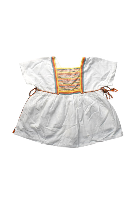 A White Short Sleeve Dresses from Chateau de Sable in size 18-24M for girl. (Front View)