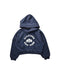 A Navy Hooded Sweatshirts from Tommy Hilfiger in size 4T for girl. (Front View)