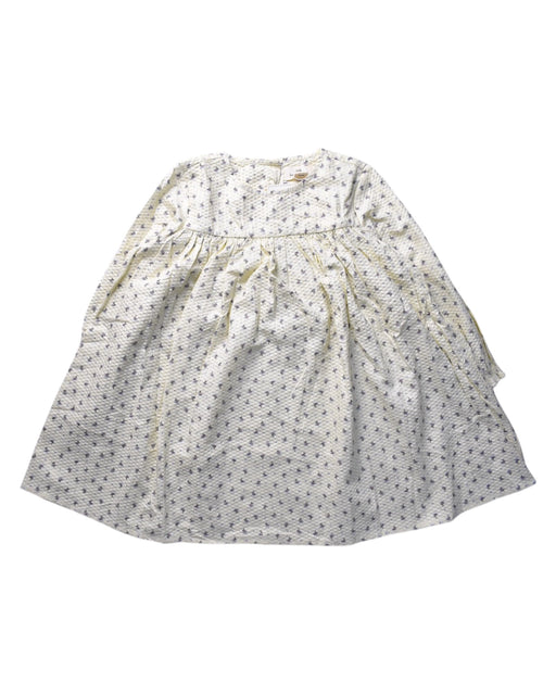 A White Long Sleeve Dresses from Konges Sløjd in size 4T for girl. (Front View)