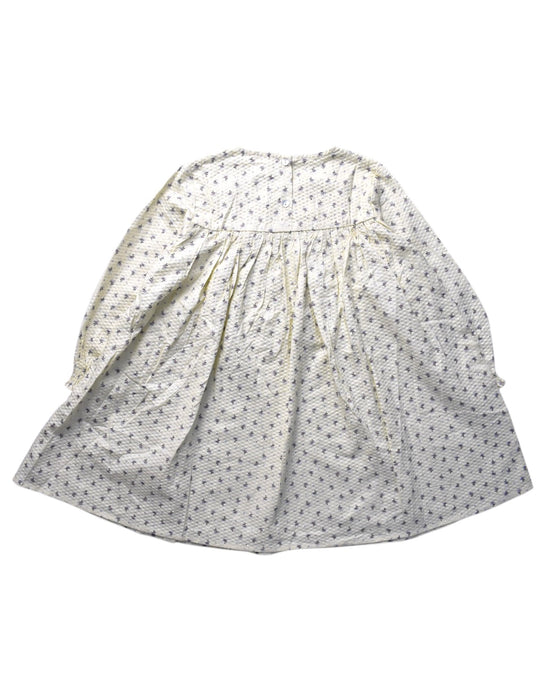 A White Long Sleeve Dresses from Konges Sløjd in size 4T for girl. (Back View)