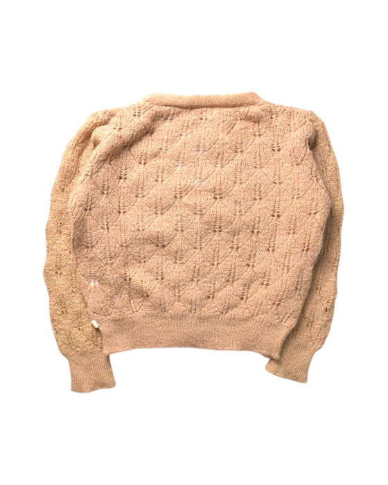 A Peach Cardigans from Buho in size 4T for girl. (Back View)