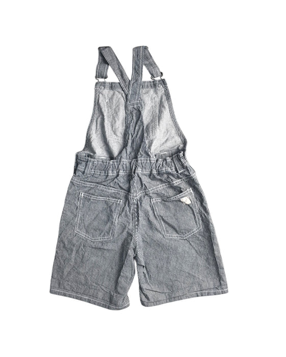 A Blue Overall Shorts from Wheat in size 6T for boy. (Back View)