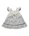 A White Sleeveless Dresses from La Coqueta in size 2T for girl. (Back View)