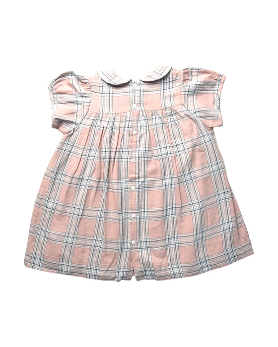 A Pink Short Sleeve Dresses from Bonpoint in size 3T for girl. (Back View)