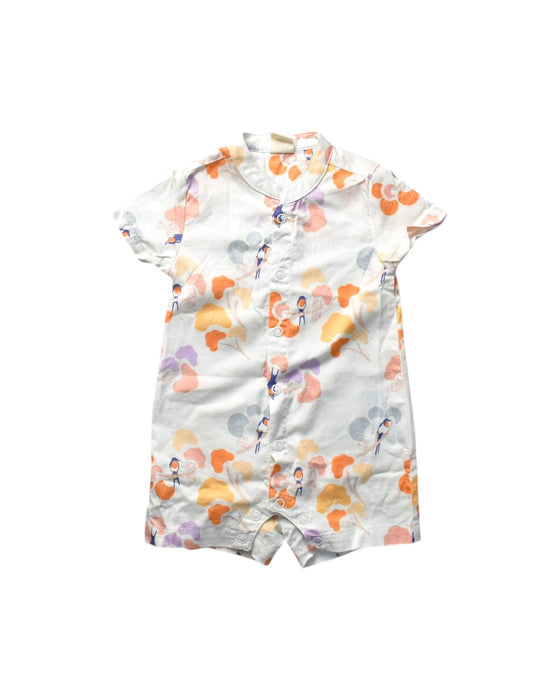 A Multicolour Short Sleeve Rompers from Elly in size 6-12M for girl. (Front View)