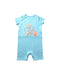 A Blue Short Sleeve Rompers from Mothercare in size 6-12M for boy. (Front View)