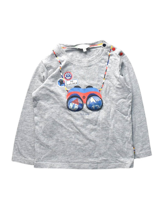 A Grey Long Sleeve T Shirts from Paul Smith in size 2T for boy. (Front View)