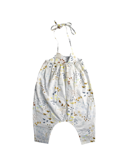 A Multicolour Sleeveless Rompers from Sea Apple in size 4T for girl. (Back View)