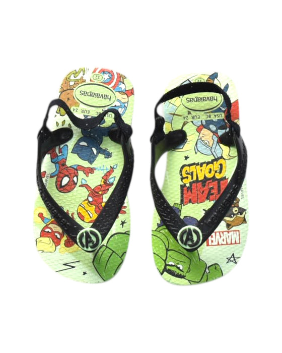 A Multicolour Flip Flops from Havaianas in size 18-24M for boy. (Back View)