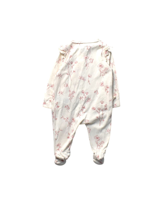 A White Onesies from Mamas & Papas in size 0-3M for girl. (Back View)