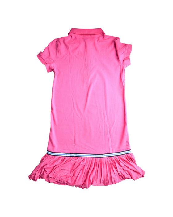 A Pink Short Sleeve Dresses from Polo Ralph Lauren in size 12Y for girl. (Back View)