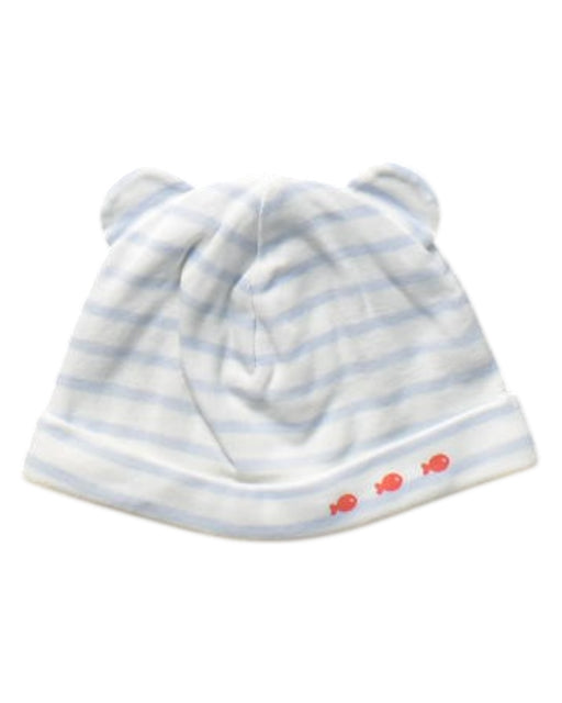 A Blue Winter Hats from Sergent Major in size 6-12M for boy. (Front View)