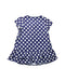 A Navy Short Sleeve Dresses from Miki House in size 5T for girl. (Back View)