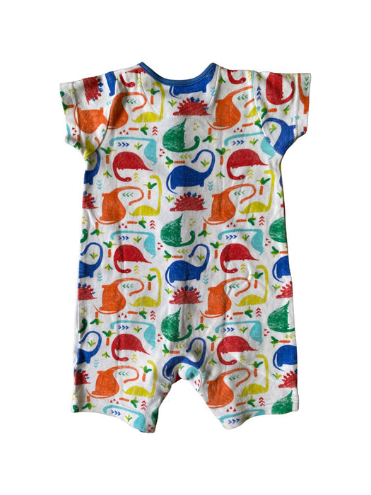 A White Short Sleeve Rompers from Mothercare in size 6-12M for boy. (Back View)