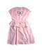 A Pink Short Sleeve Dresses from Fendi in size 10Y for girl. (Front View)