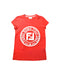 A Red Short Sleeve T Shirts from Fendi in size 10Y for girl. (Front View)